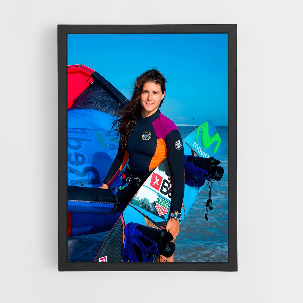 Poster Surf et Sensations – affiche Kitesurf (vue 2)
